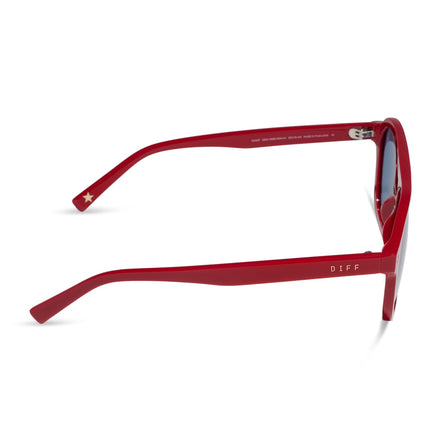 The Coast Sunglasses — Red + Navy Blue