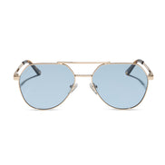 The Reserve Sunglasses — Gold + Blue Tint