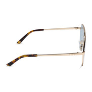 The Reserve Sunglasses — Gold + Blue Tint