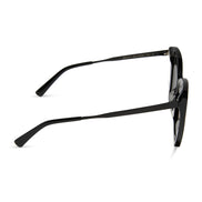 Becky II Sunglasses — Black + Dark Smoke Polarized