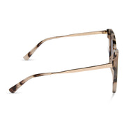Becky II Sunglasses — Cream Tortoise + Pink Mirror