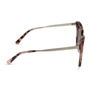 Becky II Sunglasses — Himalayan Tortoise + Taupe Mirror Polarized