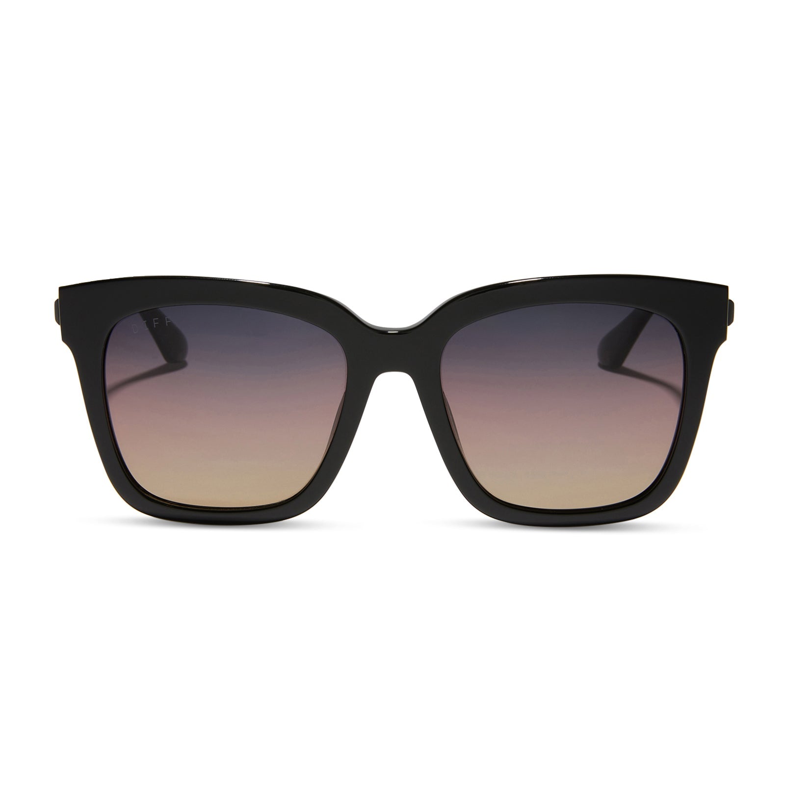 Bella Sunglasses — Black + Twilight Gradient Polarized