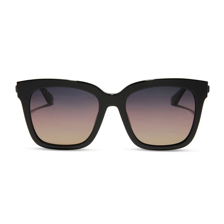 Bella Sunglasses — Black + Twilight Gradient Polarized