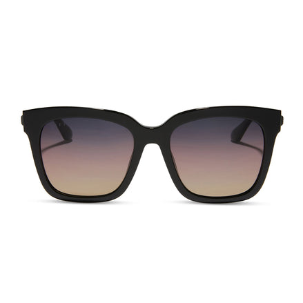 Bella Sunglasses — Black + Twilight Gradient Polarized