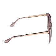 Bella Sunglasses — Light Pink Crystal + Wine Gradient