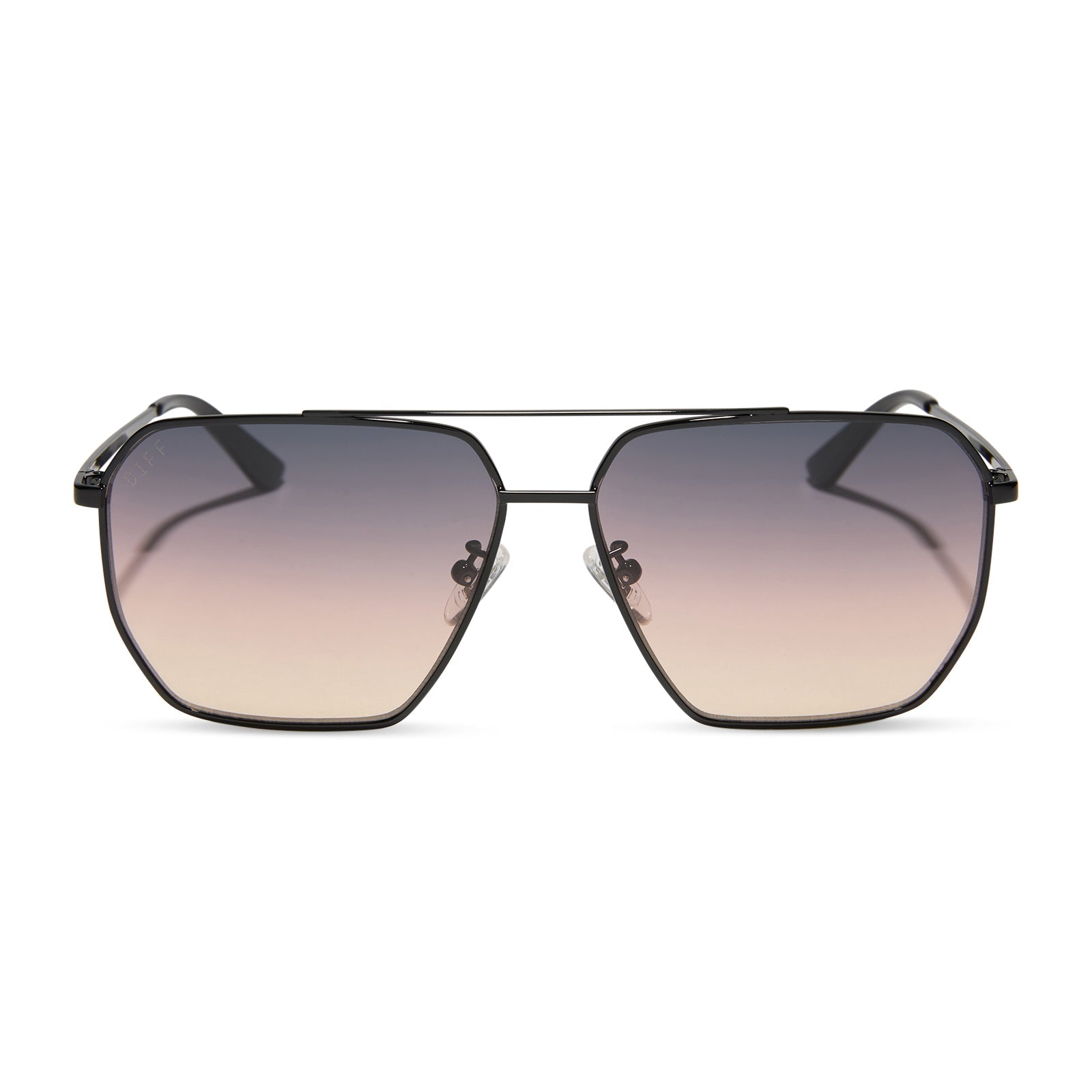Berkely Sunglasses — Black + Twilight Gradient