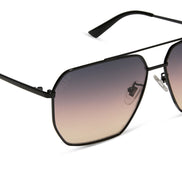 Berkely Sunglasses — Black + Twilight Gradient
