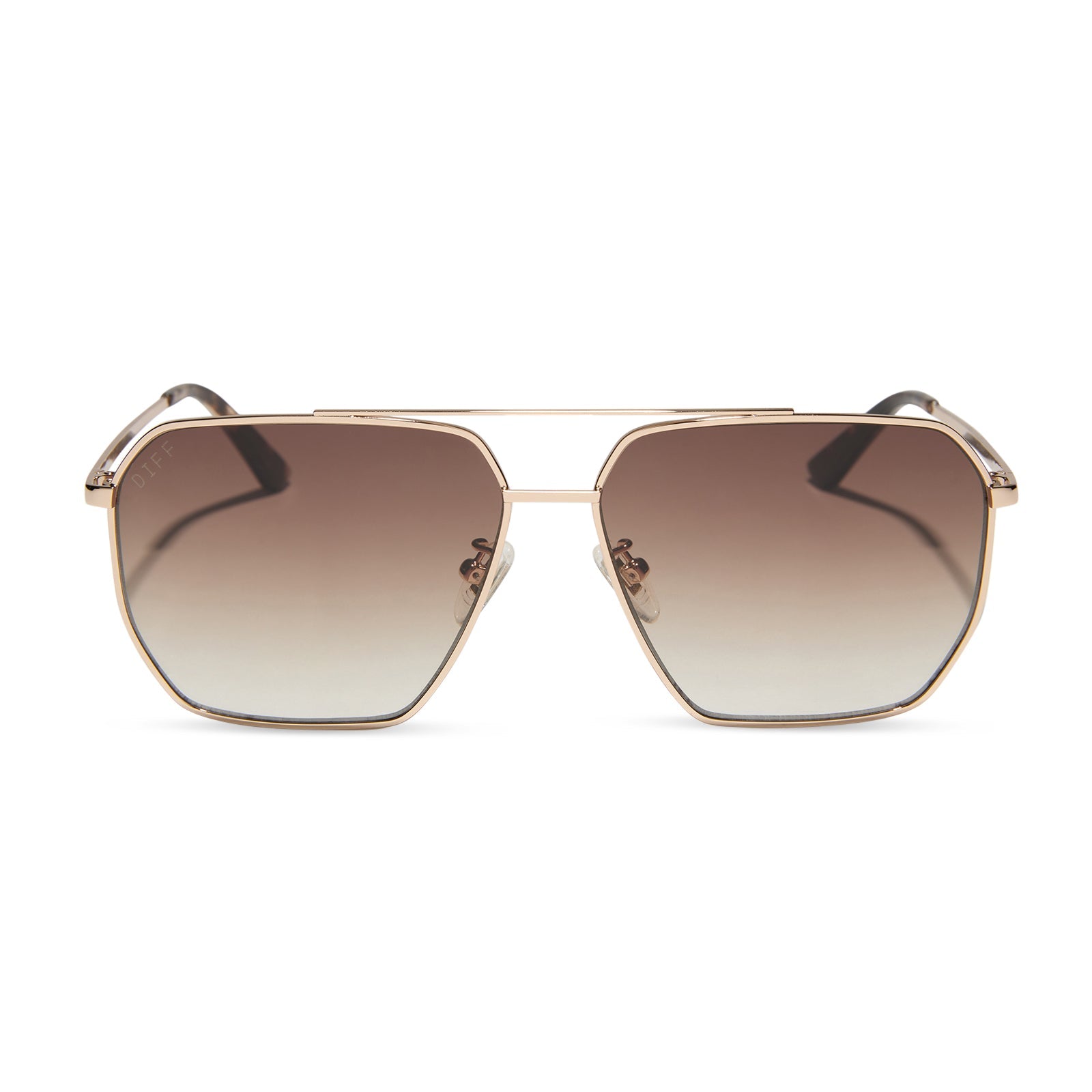 Berkely Sunglasses — Gold + Brown Gradient Polarized