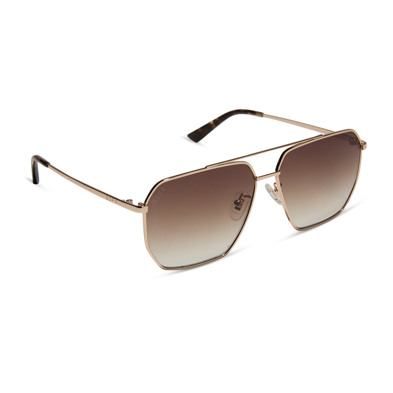 Berkely Sunglasses — Gold + Brown Gradient Polarized