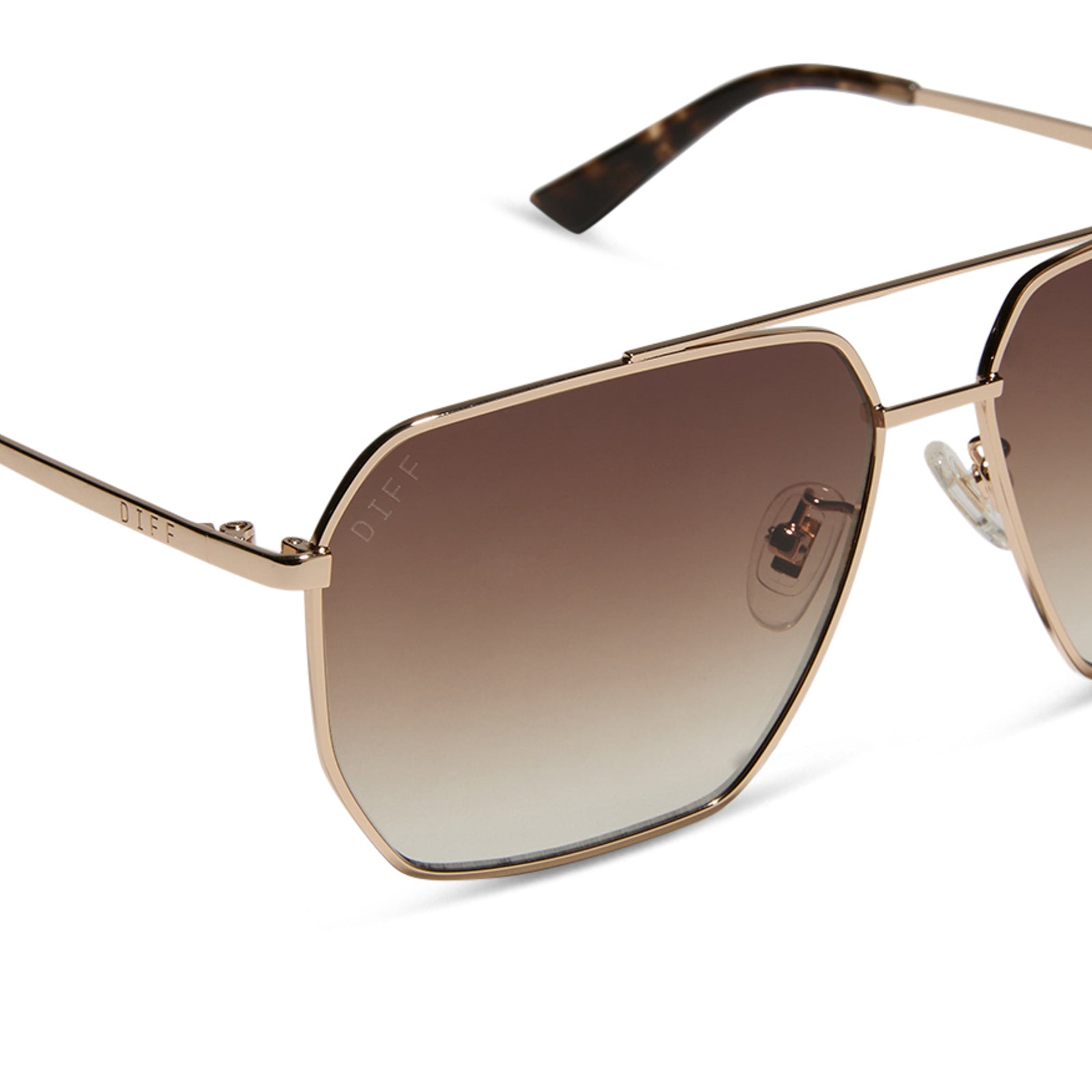 Berkely Sunglasses — Gold + Brown Gradient Polarized