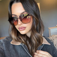 Berkely Sunglasses — Black + Twilight Gradient