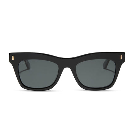 Bradley Sunglasses — Black + Grey Polarized