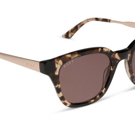 Bridget Sunglasses — Espresso Tortoise + Brown Polarized