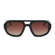Collins Sunglasses — Black + Brown Gradient Polarized
