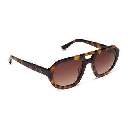 Collins Sunglasses — Spotted Tortoise + Brown Gradient Polarized