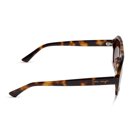 Collins Sunglasses — Spotted Tortoise + Brown Gradient Polarized