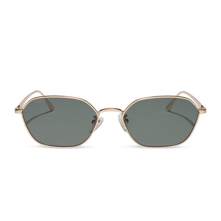 Kennedy Sunglasses — Brushed Gold + G15