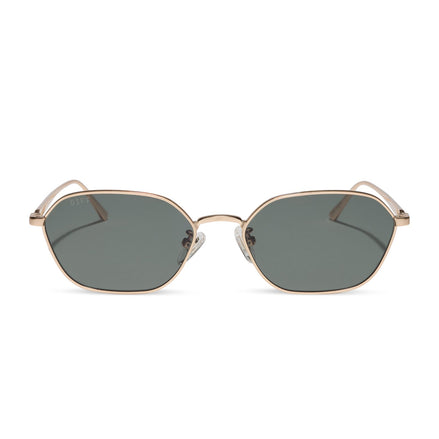 Kennedy Sunglasses — Brushed Gold + G15