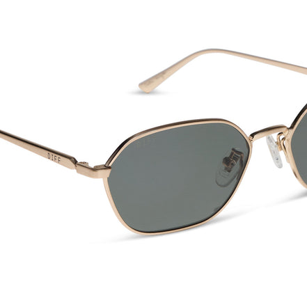 Kennedy Sunglasses — Brushed Gold + G15