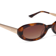 Nancy Sunglasses — Spotted Tortoise + Brown Gradient Polarized