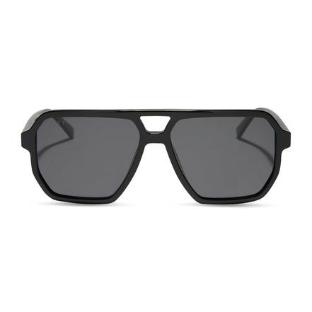 Cameron Sunglasses — Black + Grey Polarized