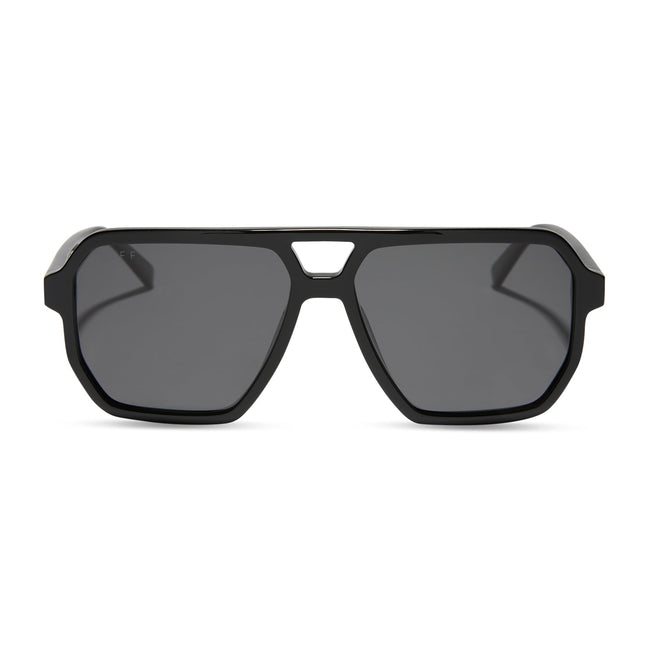 Cameron Sunglasses — Black + Grey Polarized