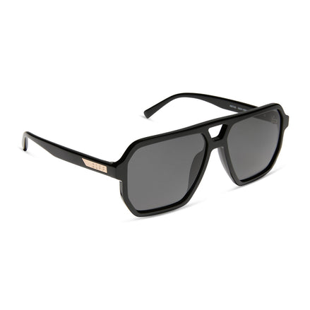 Cameron Sunglasses — Black + Grey Polarized