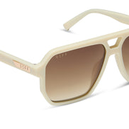 Cameron Sunglasses — Courtside Ivory + Brown Gradient Polarized