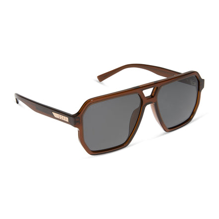 Cameron Sunglasses — Whiskey + Grey Polarized