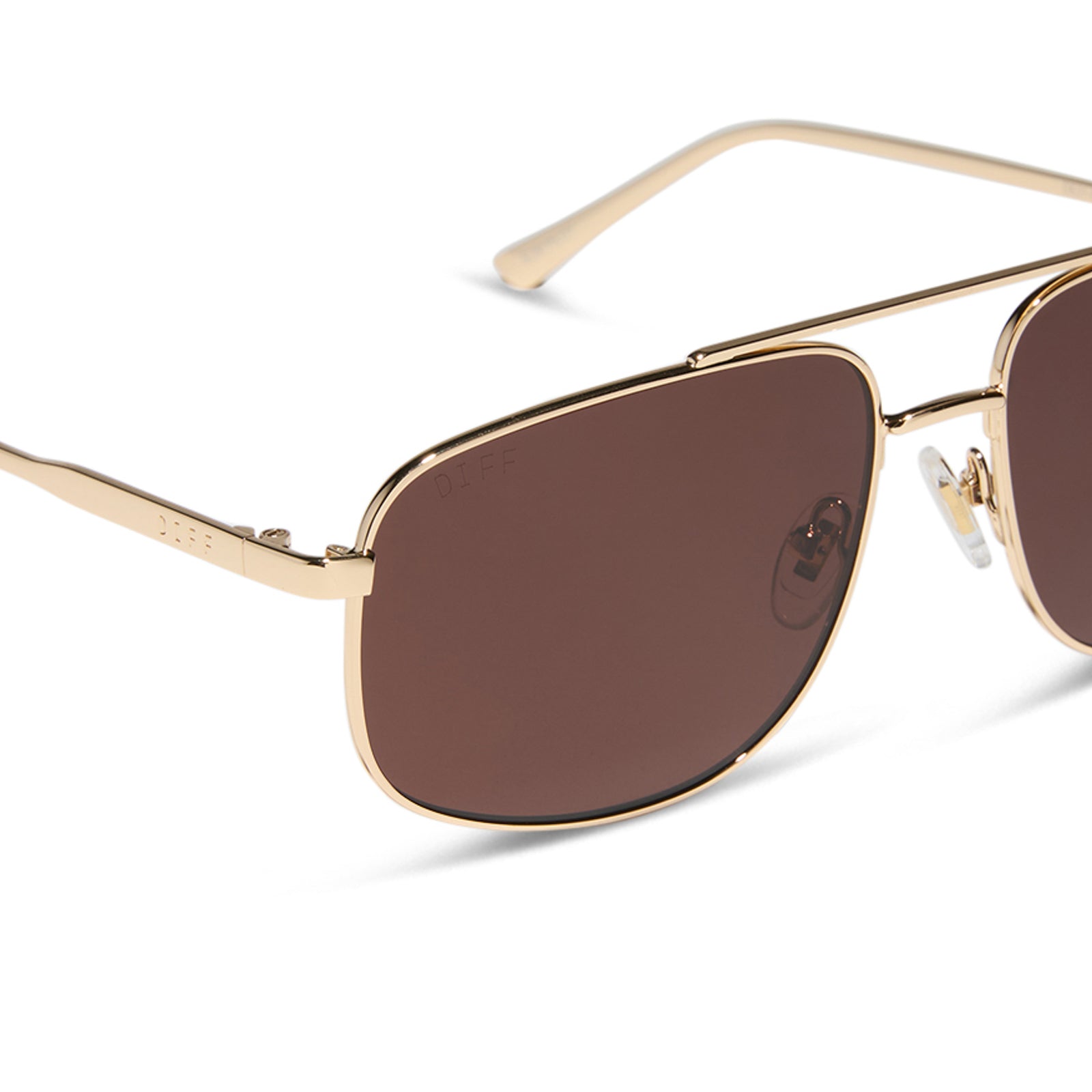 Charley Sunglasses — Gold + Brown Polarized