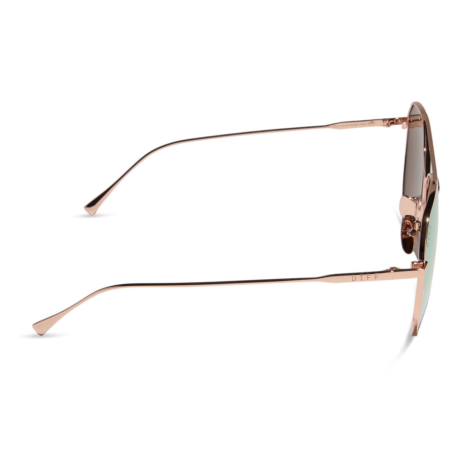 Dash Sunglasses — Rose Gold + Cherry Blossom Mirror Polarized