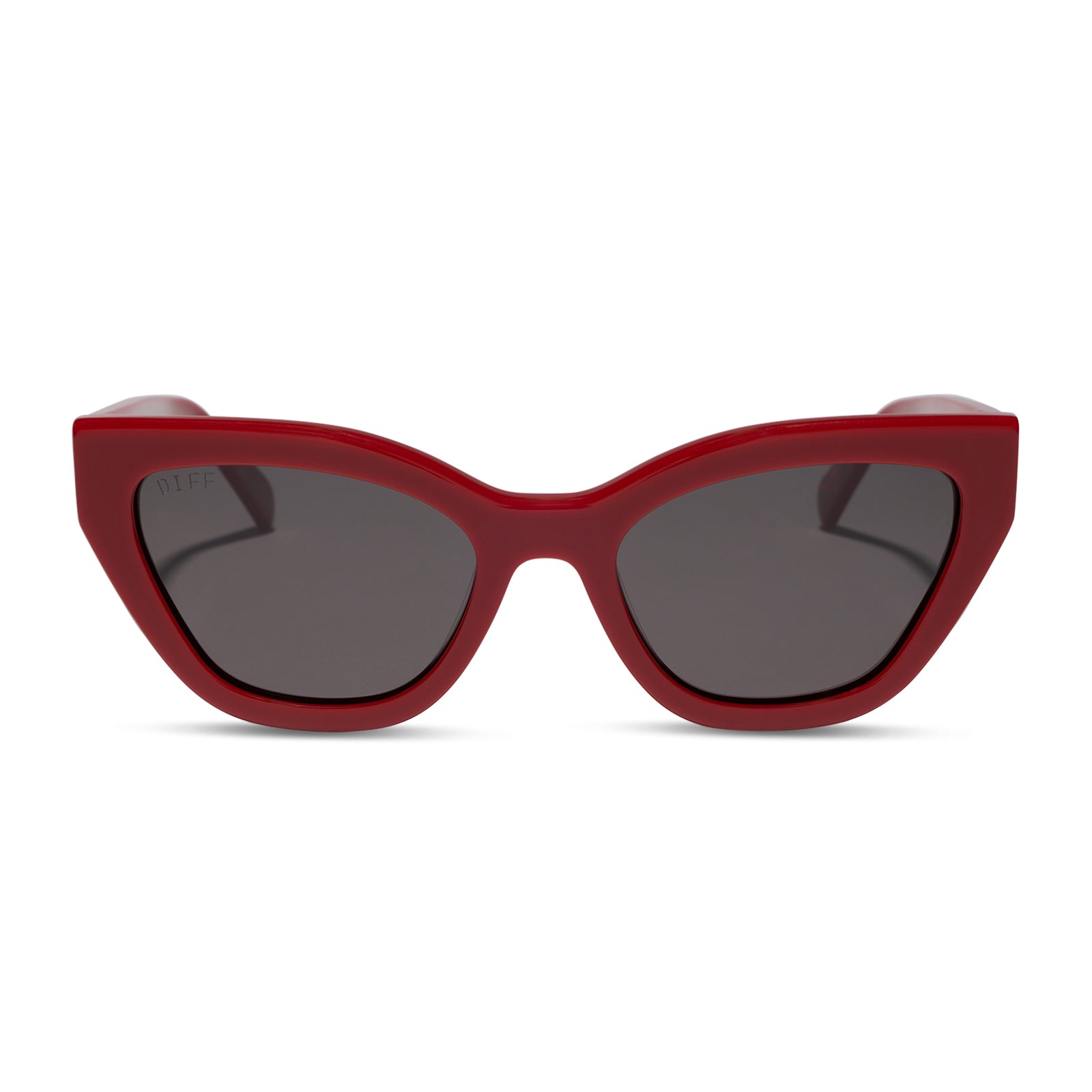 Emily Sunglasses — Red + Grey Polarized