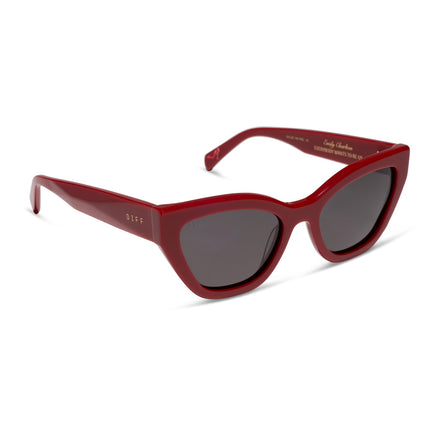 Emily Sunglasses — Red + Grey Polarized