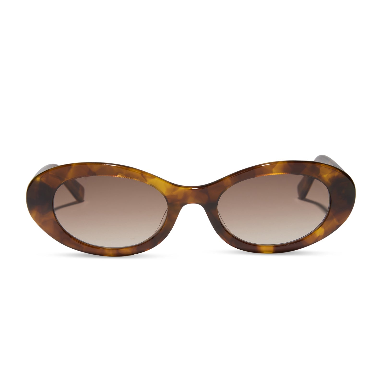 Sabrina Sunglasses — Honey Tortoise + Brown Gradient