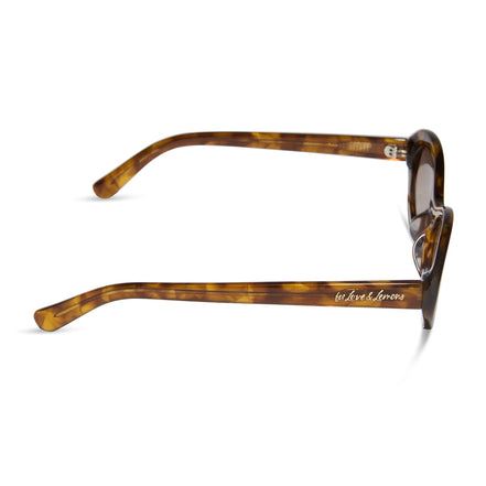 Sabrina Sunglasses — Honey Tortoise + Brown Gradient