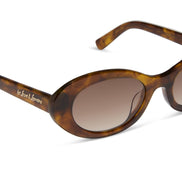 Sabrina Sunglasses — Honey Tortoise + Brown Gradient