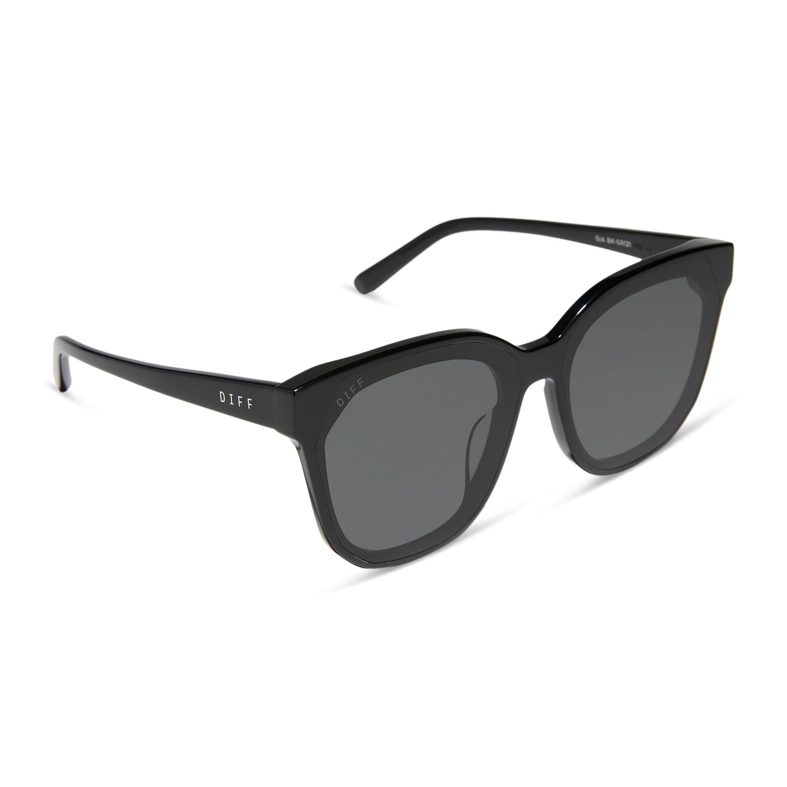 Gia Sunglasses — Black + Grey