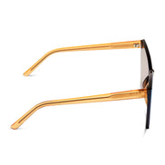 Goldie Sunglasses — Apricot Crystal + Peach Mirror
