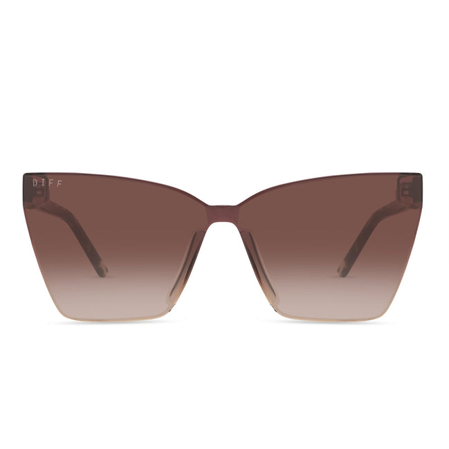 Goldie Sunglasses — Espresso Tortoise + Brown Gradient