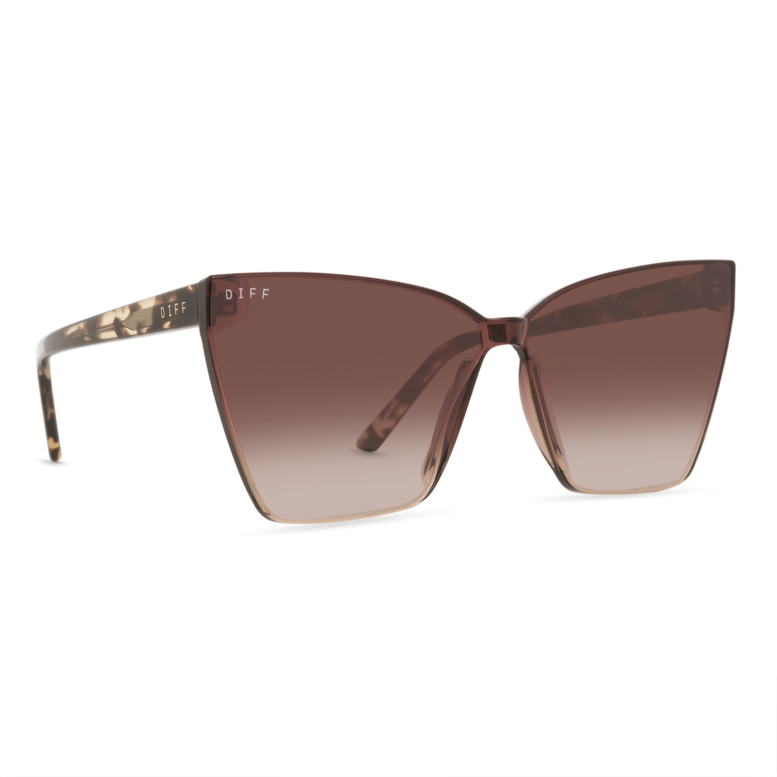 Goldie Sunglasses — Espresso Tortoise + Brown Gradient