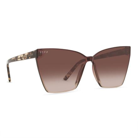 Goldie Sunglasses — Espresso Tortoise + Brown Gradient
