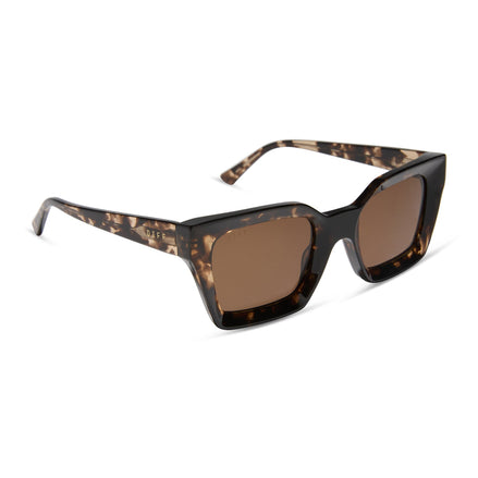 Greer Sunglasses — Espresso Tortoise + Brown Gradient Polarized