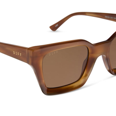 Greer Sunglasses — Tawny Tortoise + Brown