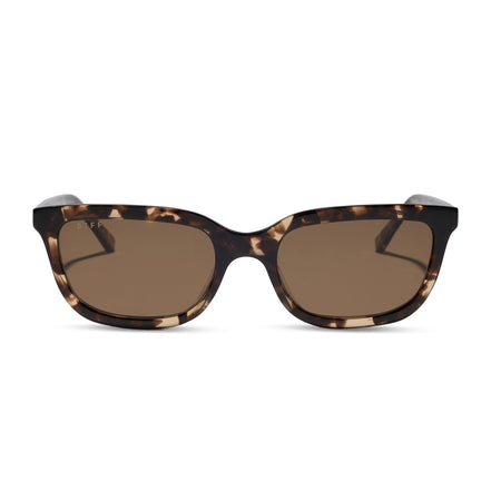 Hannah Sunglasses — Espresso Tortoise + Brown Polarized