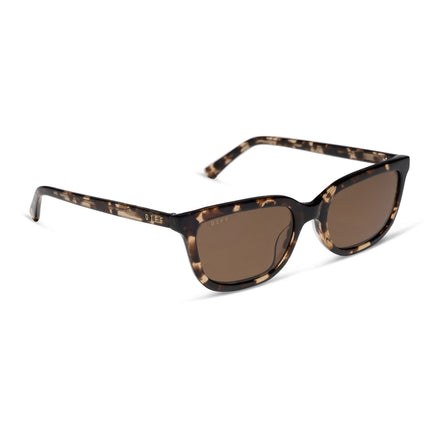 Hannah Sunglasses — Espresso Tortoise + Brown Polarized