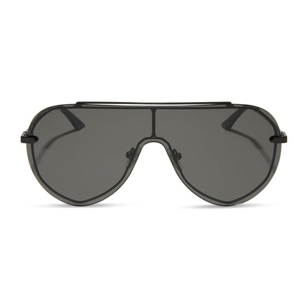 Imani Sunglasses — Black + Grey