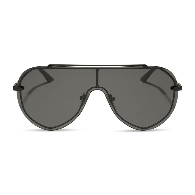Imani Sunglasses — Black + Grey