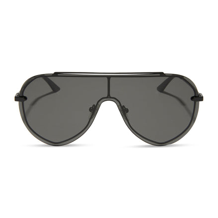 Imani Sunglasses — Black + Grey