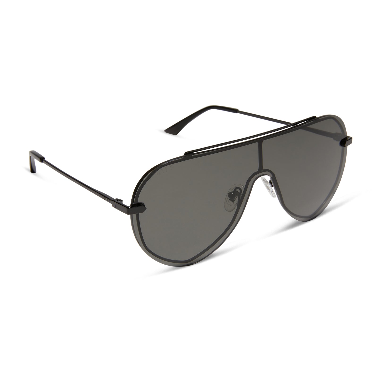 Imani Sunglasses — Black + Grey